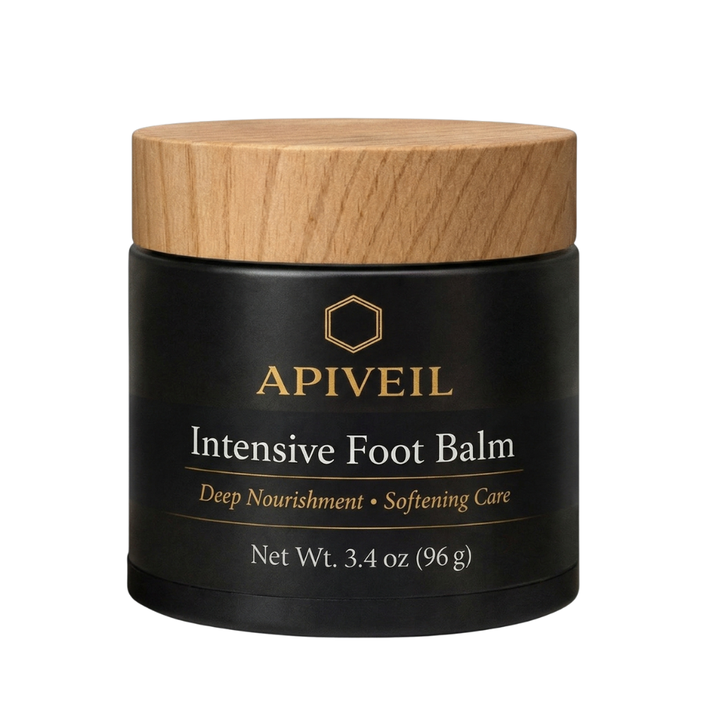 Intensive Foot Balm for Dry Feet & Cracked Heels | Natural Foot Repair Balm | APIVEIL 3.4 oz