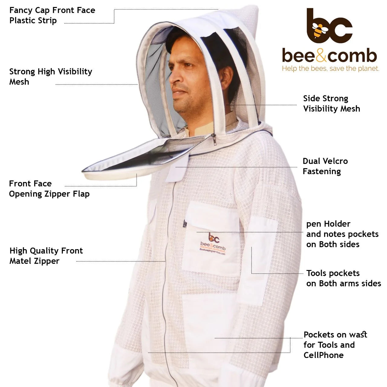 HIGH-QUALITY 3-layer Vented Jacket with FACEUP Opening Hood