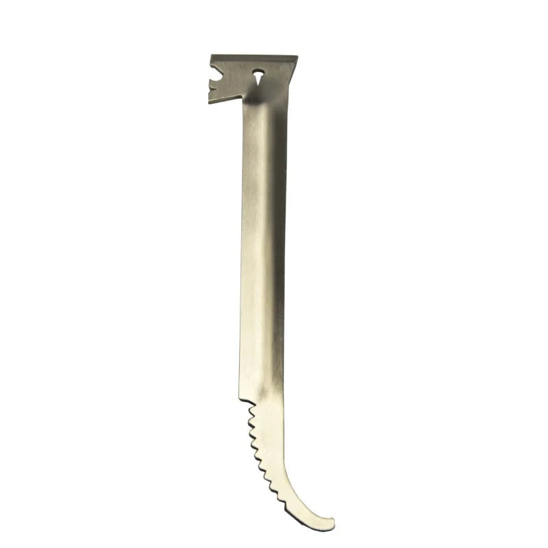 Serrated Hook Scraper; Long
