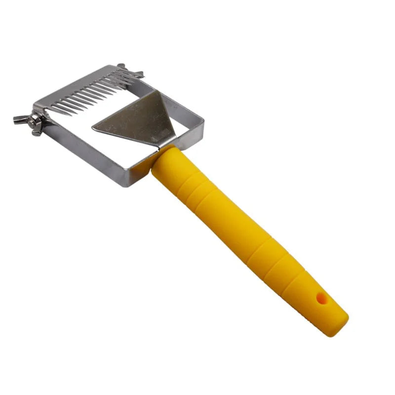 Adjustable Uncapping Fork with Plastic Handle