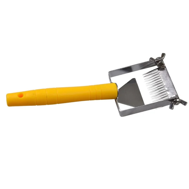 Adjustable Uncapping Fork with Plastic Handle