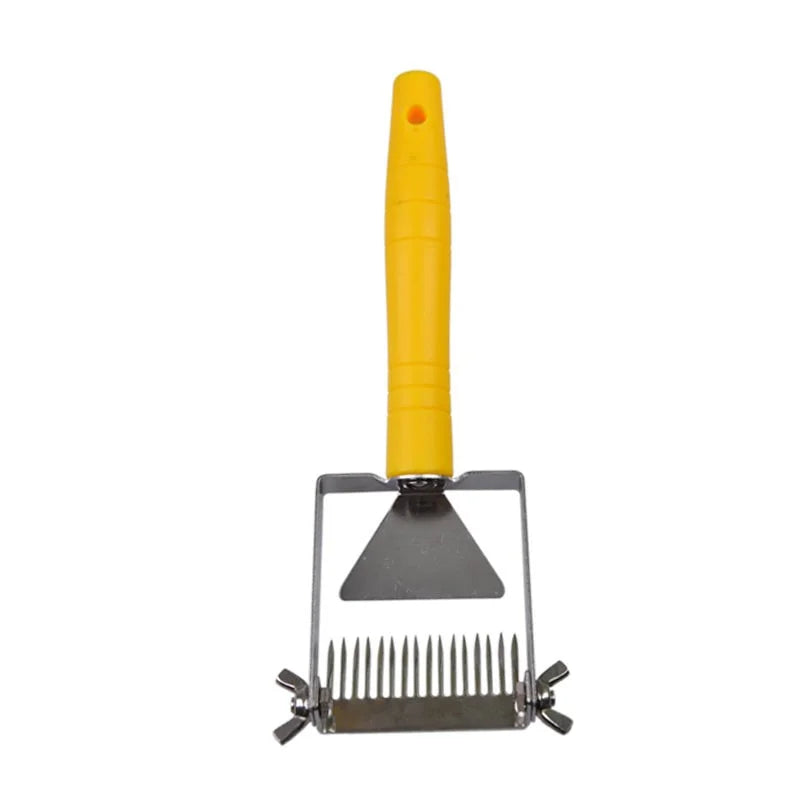 Adjustable Uncapping Fork with Plastic Handle