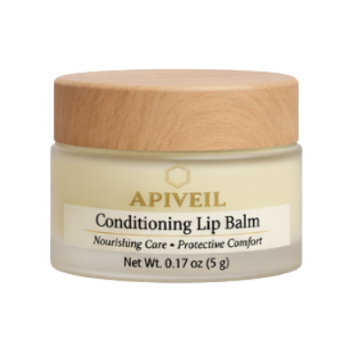 Conditioning Lip Balm for Dry Lips | Hydrating Natural Lip Balm | APIVEIL 0.17 oz