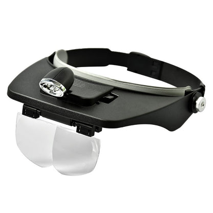 Headband Magnifier Tool with LED Lights