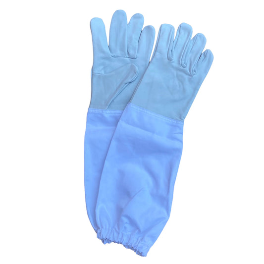 Long Grey Gloves