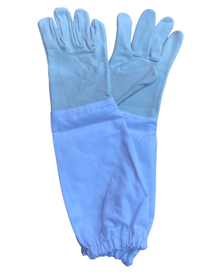 Long Grey Gloves