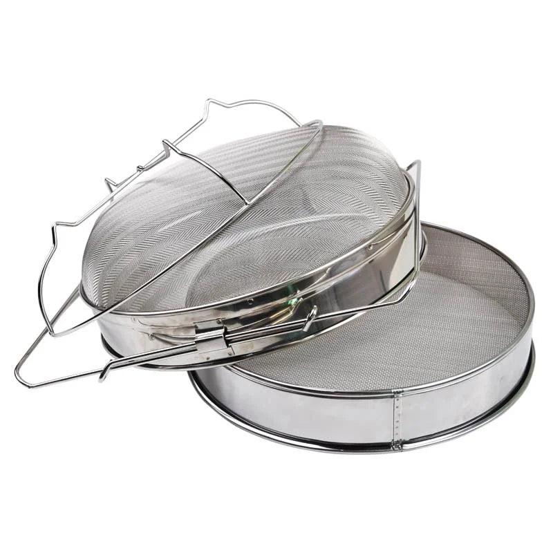 Large Honey Double Strainer