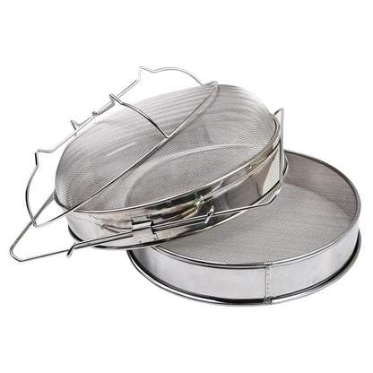 Large Honey Double Strainer